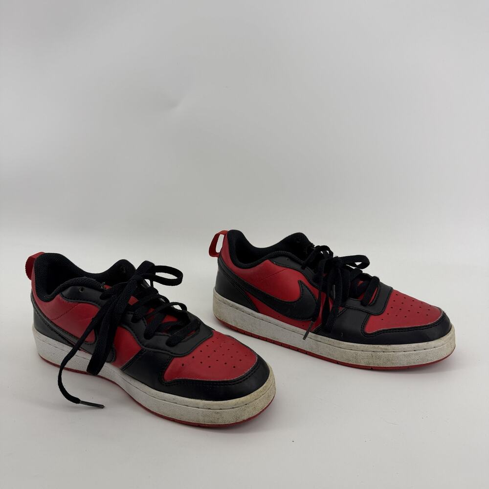 Nike Court Borough Low Recraft Shoes Youth Size 6Y Red Black DV5456-600